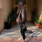 R&B | Premium Damen Lederjacke für eleganten Winterstil