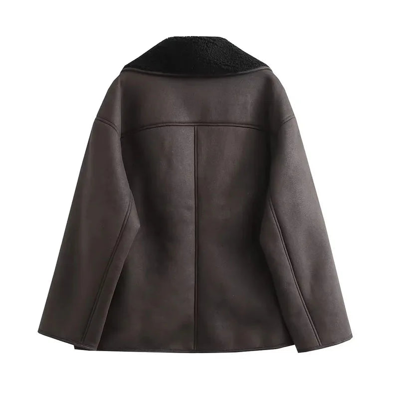 R&B | Premium Damen Lederjacke für eleganten Winterstil