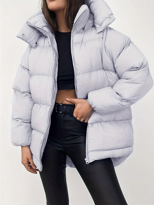 R&B | Gemütliche Stilvolle Kurze Pufferjacke für Damen Warm und Vielseitig