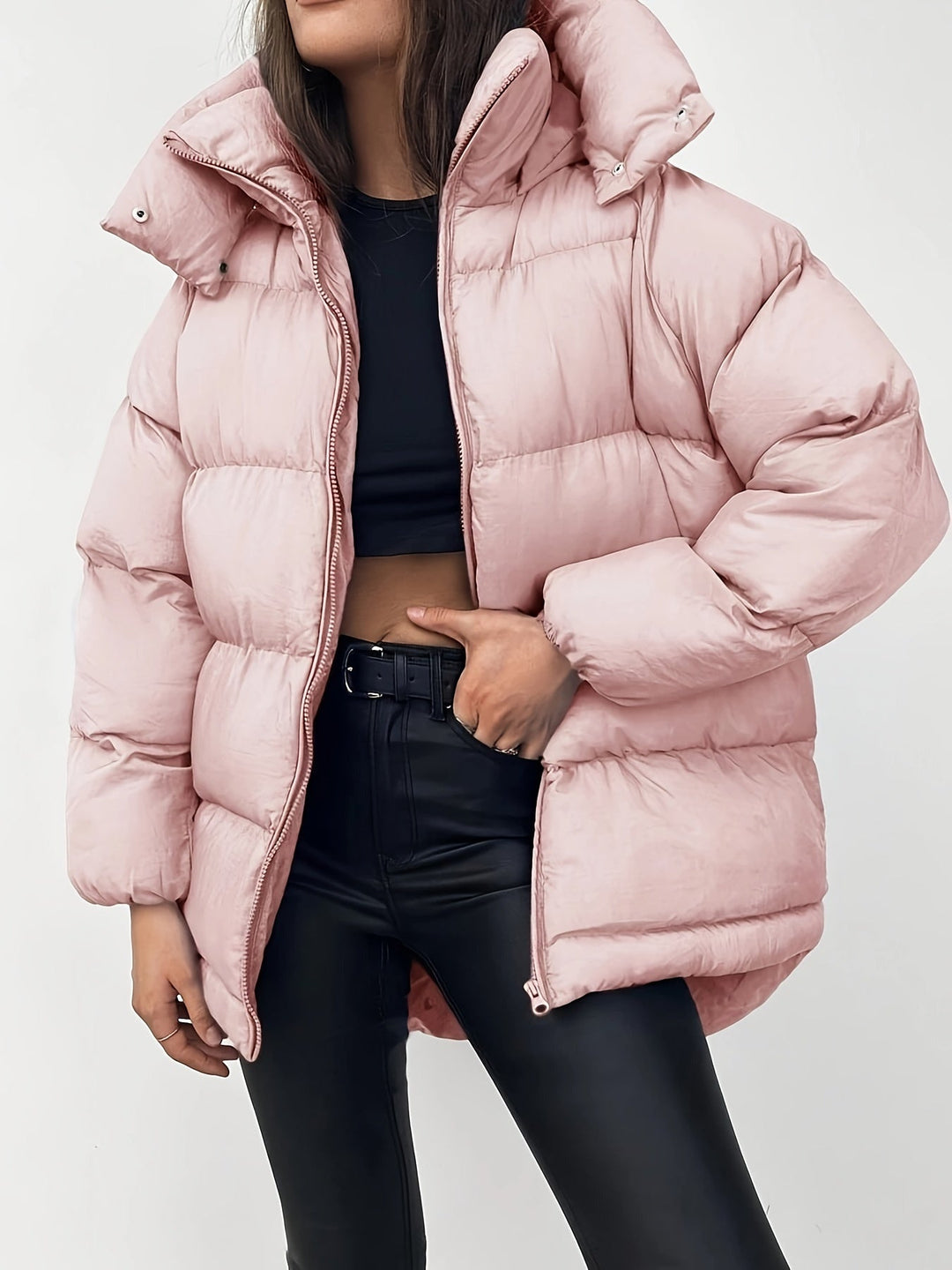 R&B | Gemütliche Stilvolle Kurze Pufferjacke für Damen Warm und Vielseitig