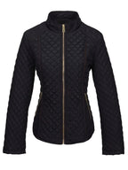 R&B | Damen Gefütterte Winterjacke mit Reißverschluss und Luxuriösem Material
