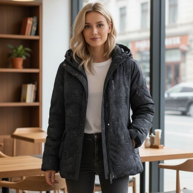 R&B | Damen Jacke Wasserfest und Winddicht Schick und Bequem