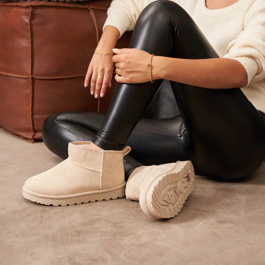 Stiefeletten - Slip-On - Mit Fell gefüttert - Winterstiefel - Damenstiefel R&B