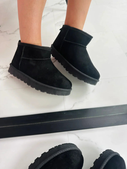 Stiefeletten - Slip-On - Mit Fell gefüttert - Winterstiefel - Damenstiefel R&B