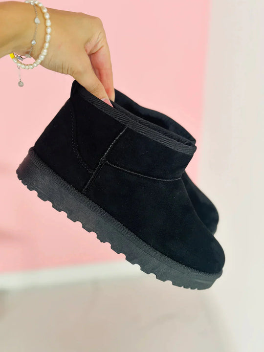 Stiefeletten - Slip-On - Mit Fell gefüttert - Winterstiefel - Damenstiefel R&B