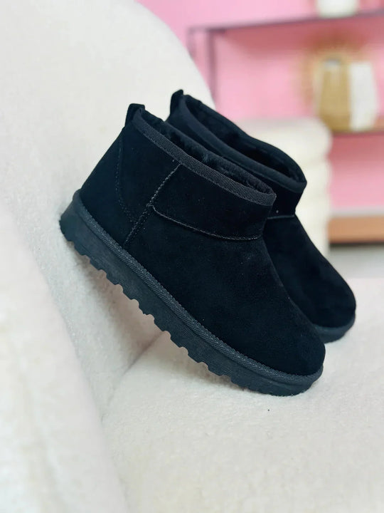 Stiefeletten - Slip-On - Mit Fell gefüttert - Winterstiefel - Damenstiefel R&B