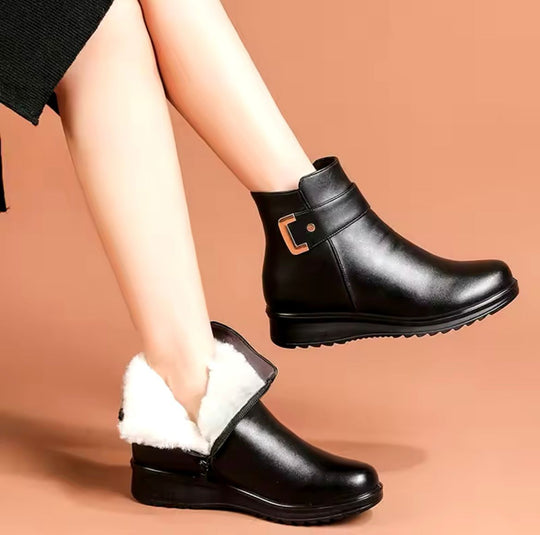 Stiefeletten - Warm - Mit Fell gefüttert - Winterstiefel - Damenstiefel R&B