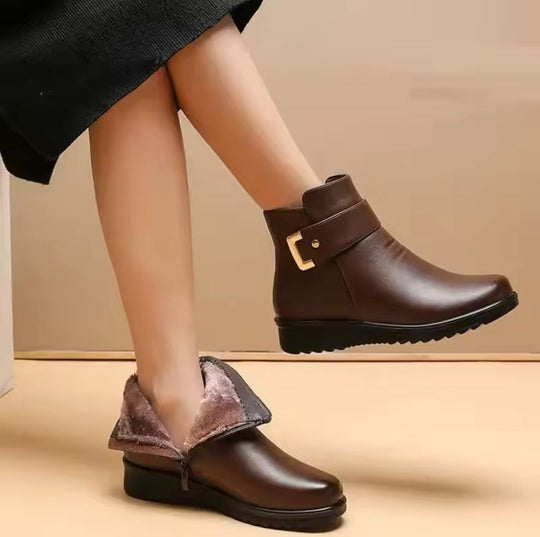 Stiefeletten - Warm - Mit Fell gefüttert - Winterstiefel - Damenstiefel R&B