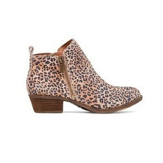 Stiefeletten | Blockabsatz | Flacher Absatz | Lederstiefel | Damenstiefel R&B