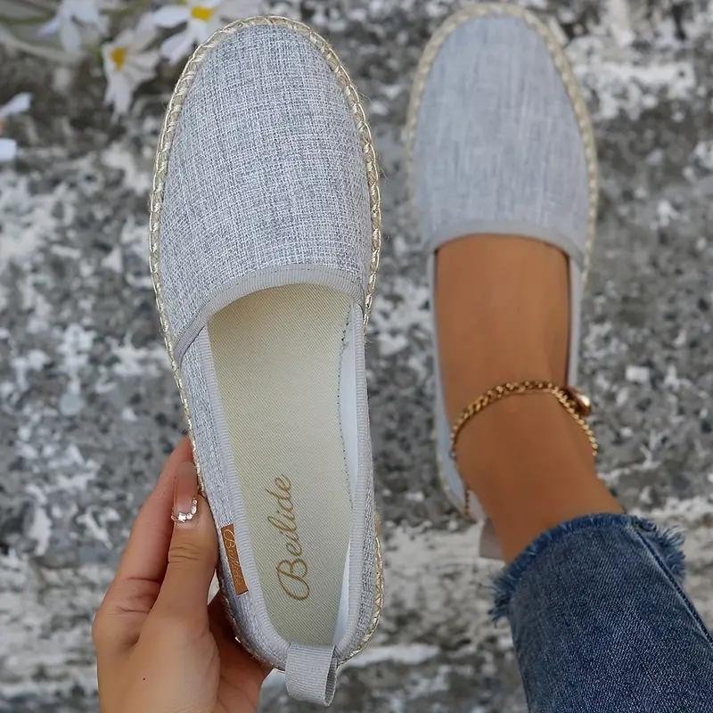 Benedita | Espadrilles, flache, leichte Schuhe aus Segeltuch R&B