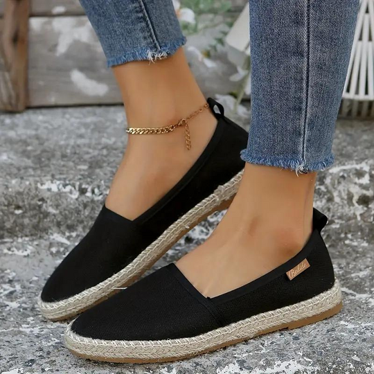 Benedita | Espadrilles, flache, leichte Schuhe aus Segeltuch R&B