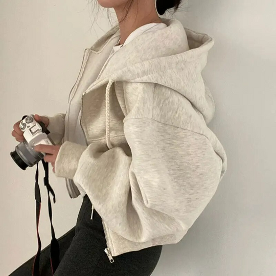 R&B | Kapuzenjacke Plüschtextur