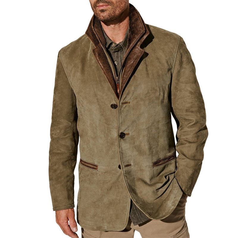 R&B | Klassische Weiche Wildlederjacke