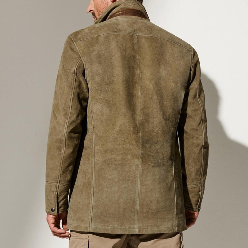 R&B | Klassische Weiche Wildlederjacke