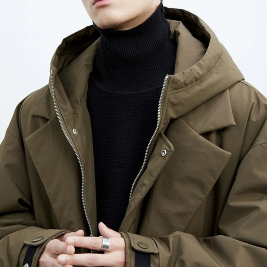 R&B | Herren Wasserdichter Trenchcoat - Stilvolles & Warmes Puffer-Design