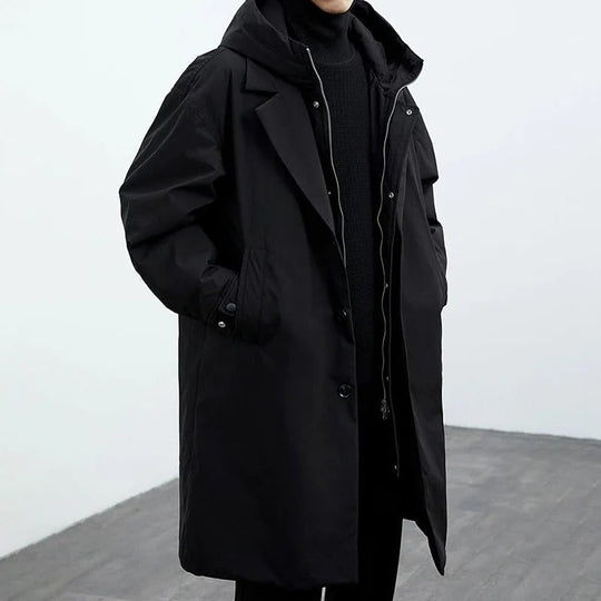 R&B | Herren Wasserdichter Trenchcoat - Stilvolles & Warmes Puffer-Design