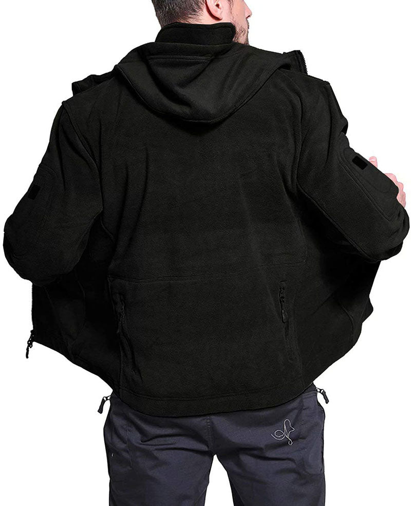 R&B | Bequeme winddichte Fleecejacke für Männer bei kaltem Wetter