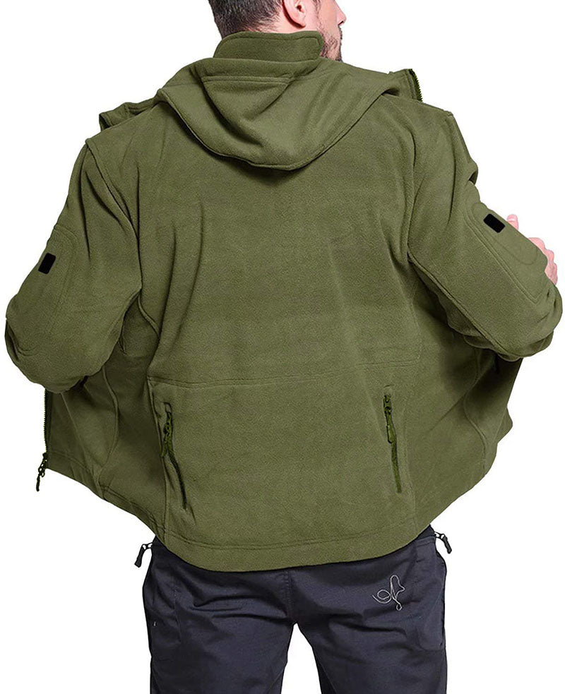 R&B | Bequeme winddichte Fleecejacke für Männer bei kaltem Wetter