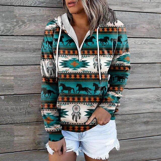 Ethnische Kapuzenpullover