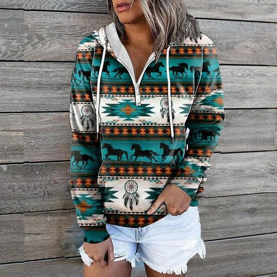 Ethnische Kapuzenpullover