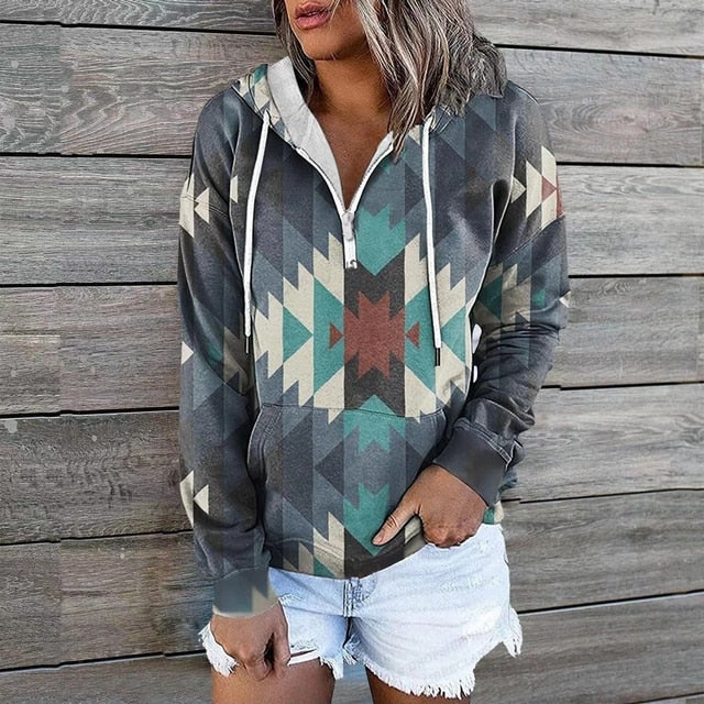 Ethnische Kapuzenpullover