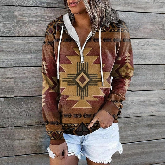 Ethnische Kapuzenpullover