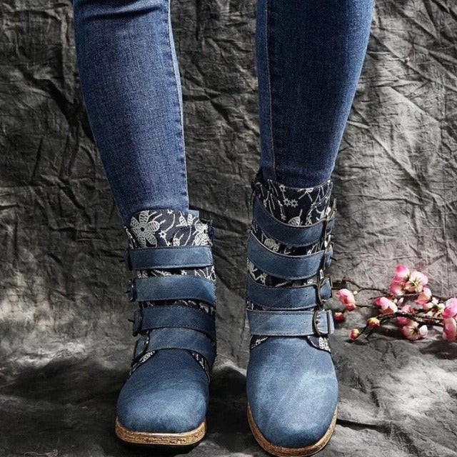 Vintage Ethnischer Stil Stiefel R&B
