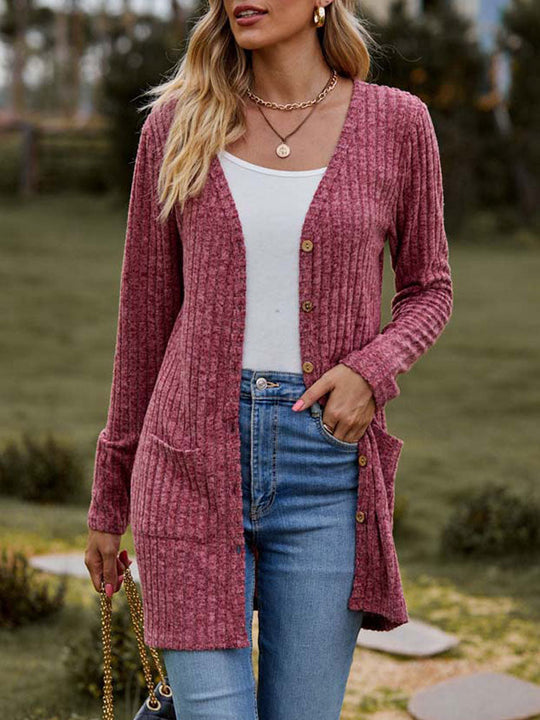 R&B | Modische Strickjacke für Frauen mit Taschen