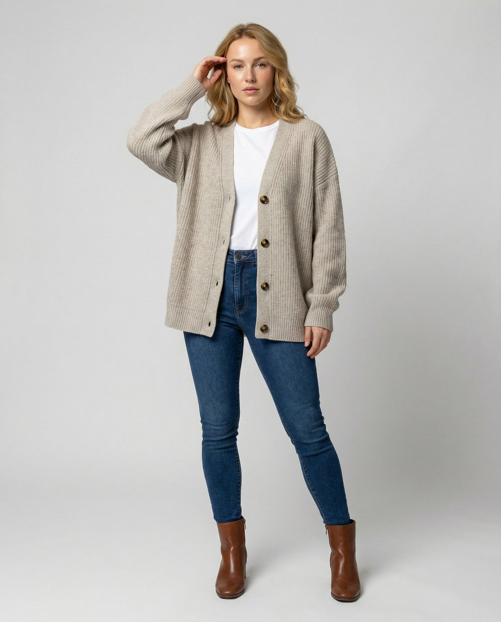 Stilvolle Elegante Strickjacke | R&B