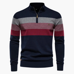 R&B | Strickpullover mit Viertelreißverschluss - Eleganter Feinstrick für Business & Freizeit
