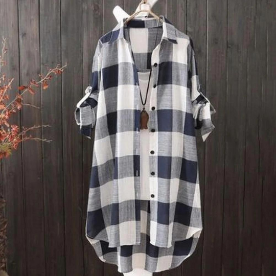 R&B | Langarmshirt mit Knopfleiste