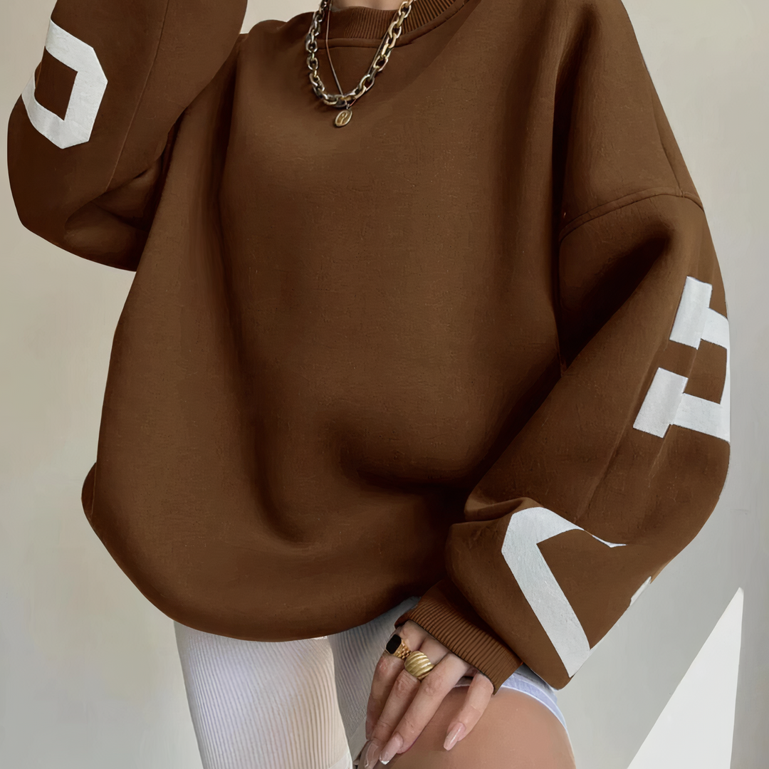 R&B | Pullover mit Buchstabenaufdruck