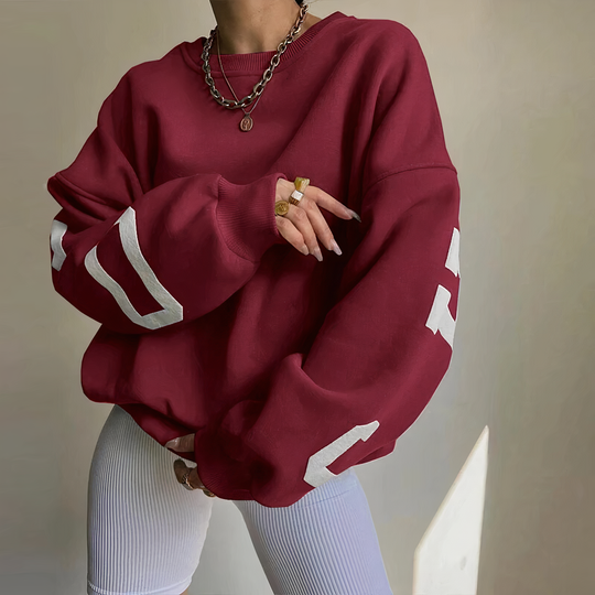 R&B | Pullover mit Buchstabenaufdruck