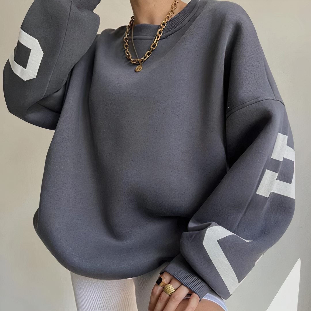 R&B | Pullover mit Buchstabenaufdruck