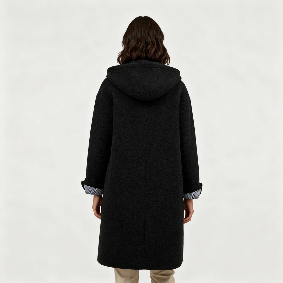 Eleganter Wintermantel Damen Komfort Langer Mantel Fleece | R&B