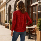 Festliches Glitzer Pailletten Top