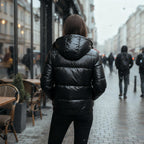 Glänzende Wasserabweisende Warme Damen Winterjacke