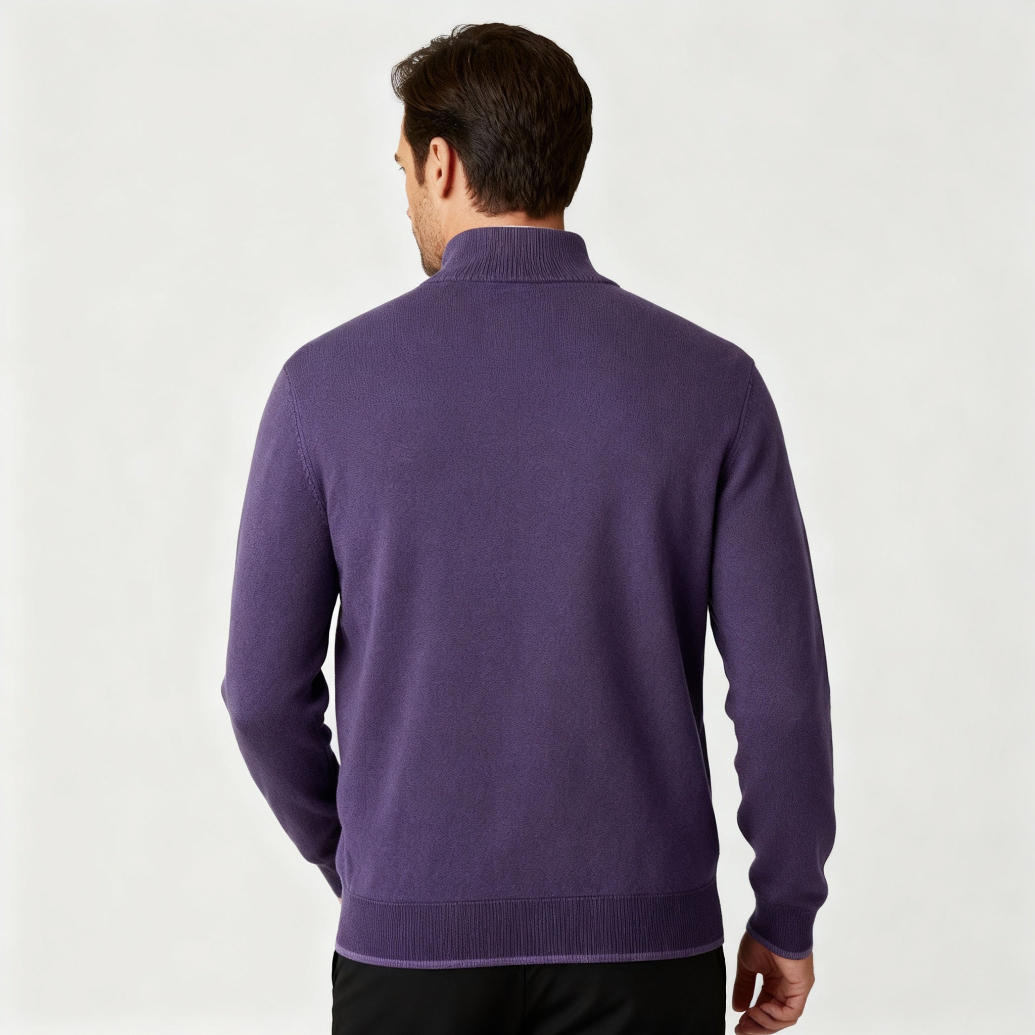 Eleganter Merino Komfort Pullover Damen Reißverschluss Moderne Strickware | R&B