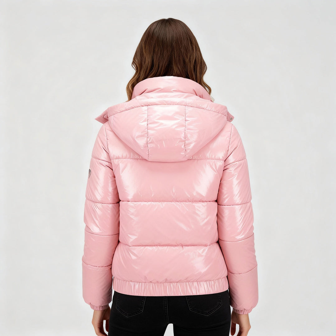 Glänzende Wasserabweisende Thermo Komfort Winterjacke Damen | R&B