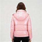 Glänzende Wasserabweisende Thermo Komfort Winterjacke Damen | R&B