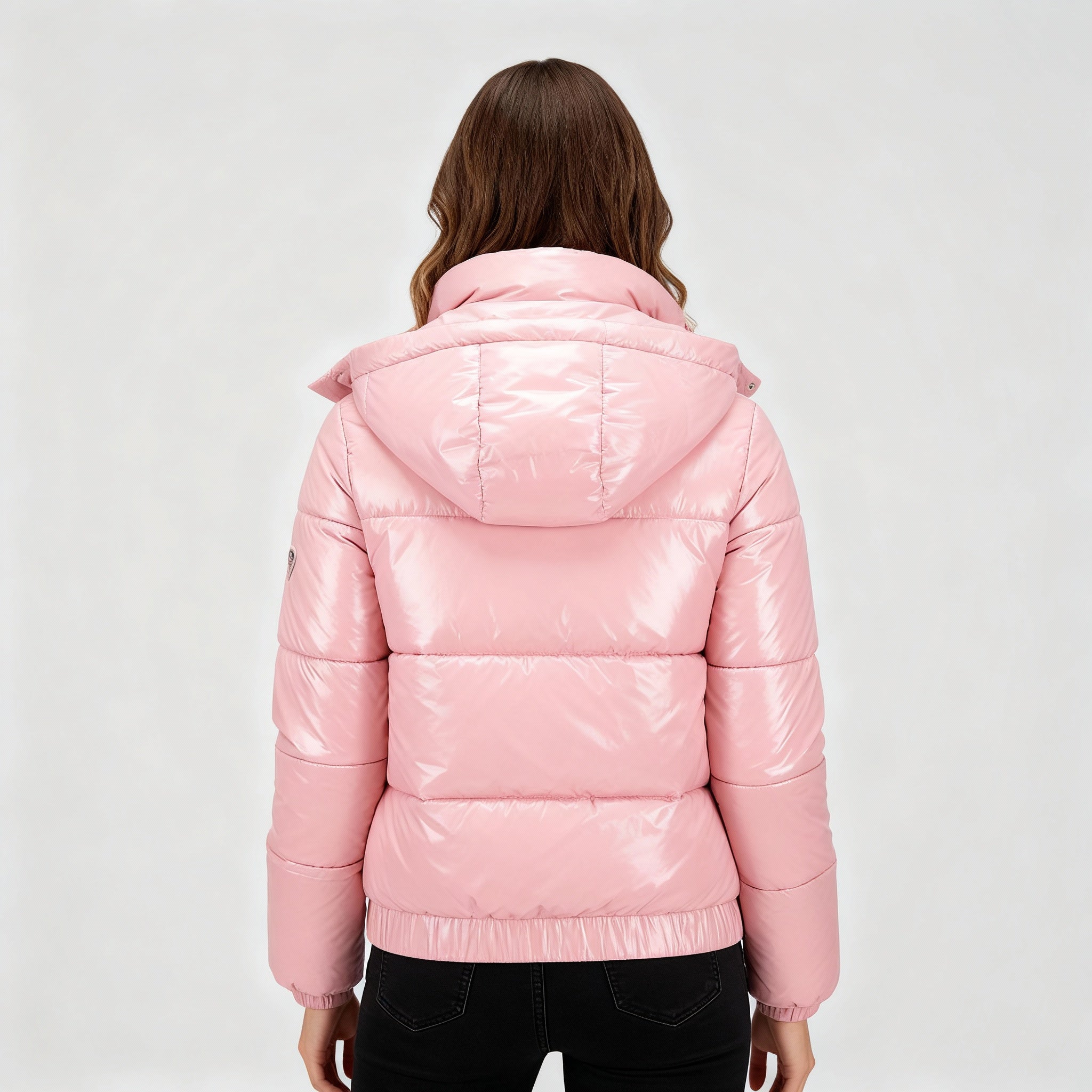 Glänzende Wasserabweisende Thermo Komfort Winterjacke Damen | R&B