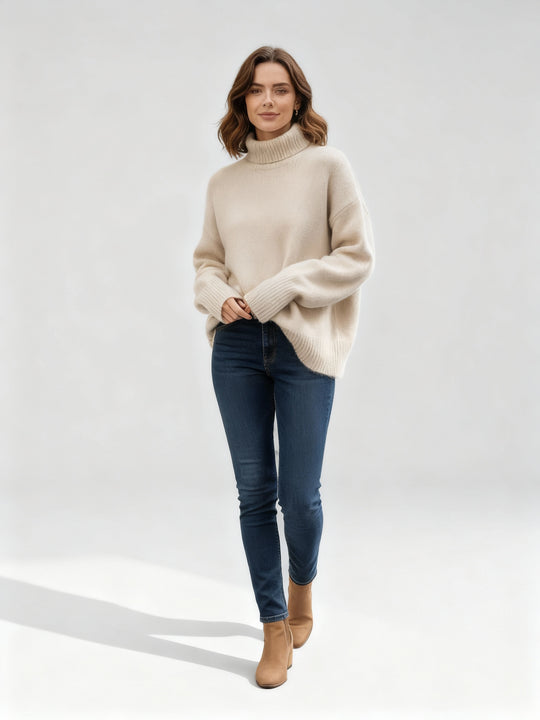 Luxuriöser Wärmender Damen Rollkragenpullover