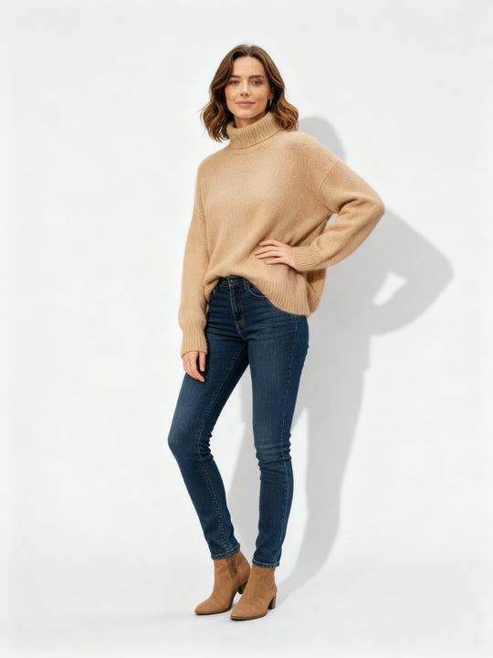 Luxuriöser Wärmender Damen Rollkragenpullover