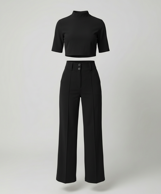 R&B | Eleganz Tailliertes Herbst-Hosenset für Stilvolle Looks