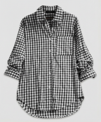 Damen Kariertes Hemd Oversize | R&B