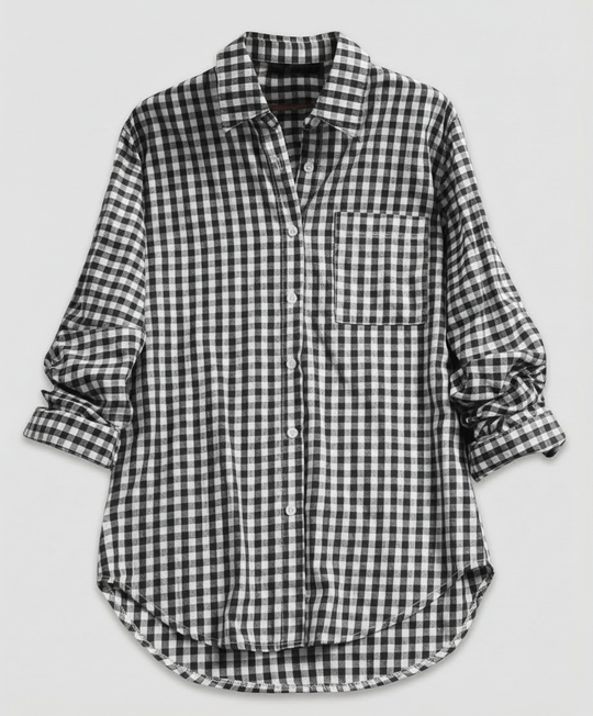 Damen Kariertes Hemd Oversize | R&B