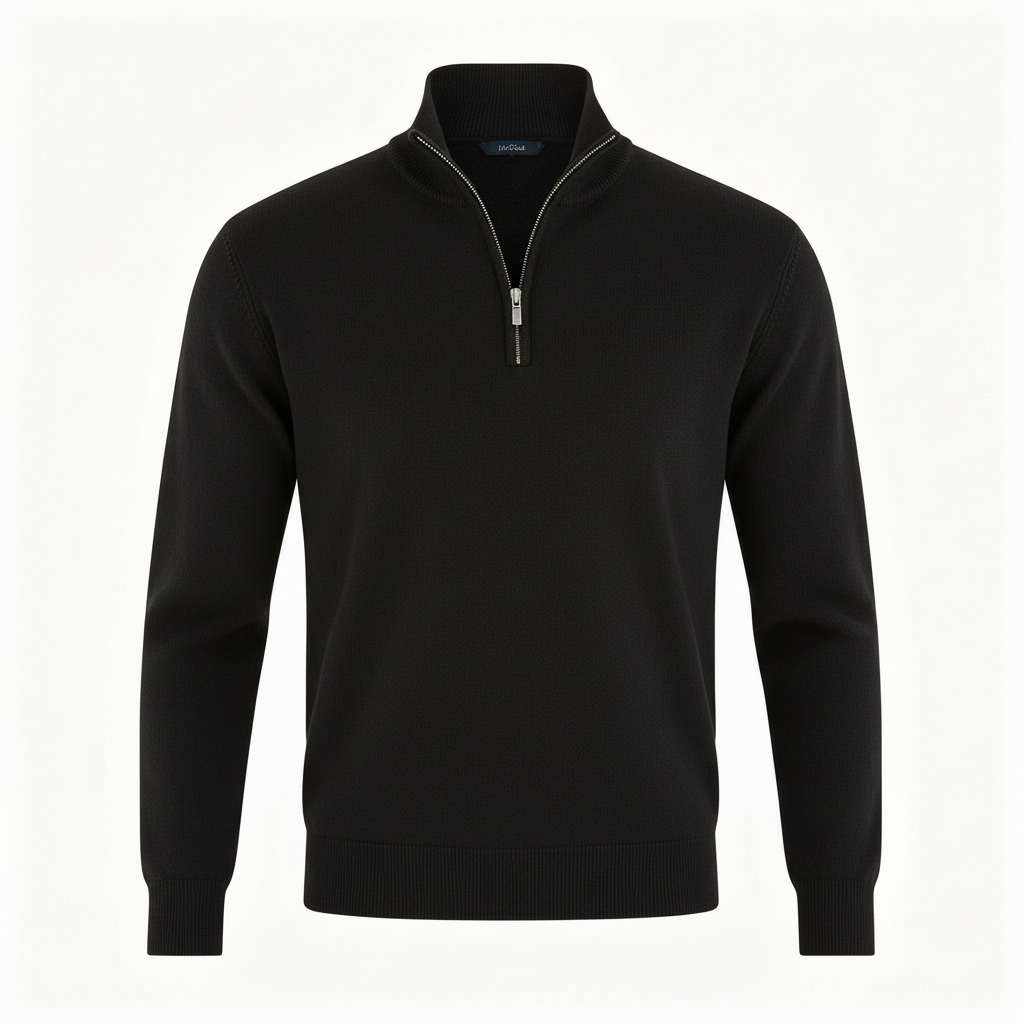 Eleganter Merino Komfort Pullover Damen Reißverschluss Moderne Strickware | R&B