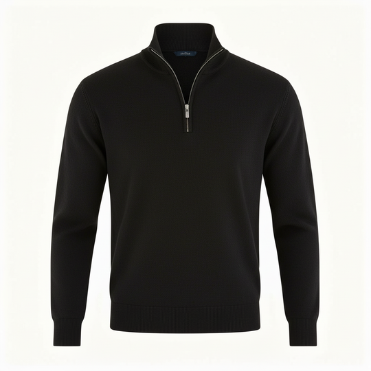 Eleganter Merino Komfort Pullover Damen Reißverschluss Moderne Strickware | R&B