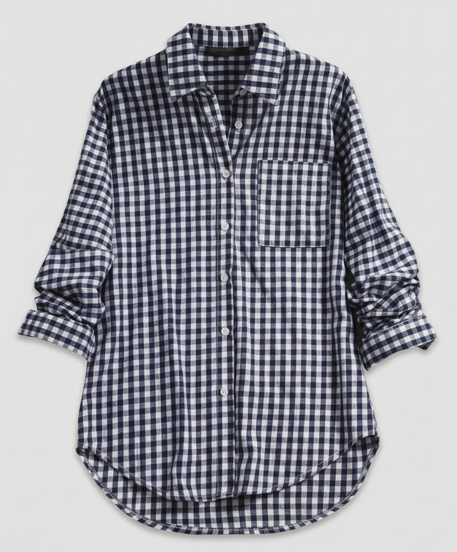 Damen Kariertes Hemd Oversize | R&B
