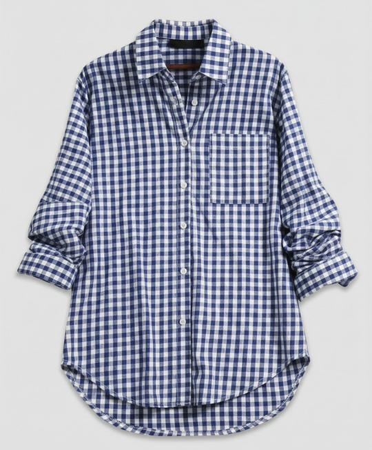 Damen Kariertes Hemd Oversize | R&B